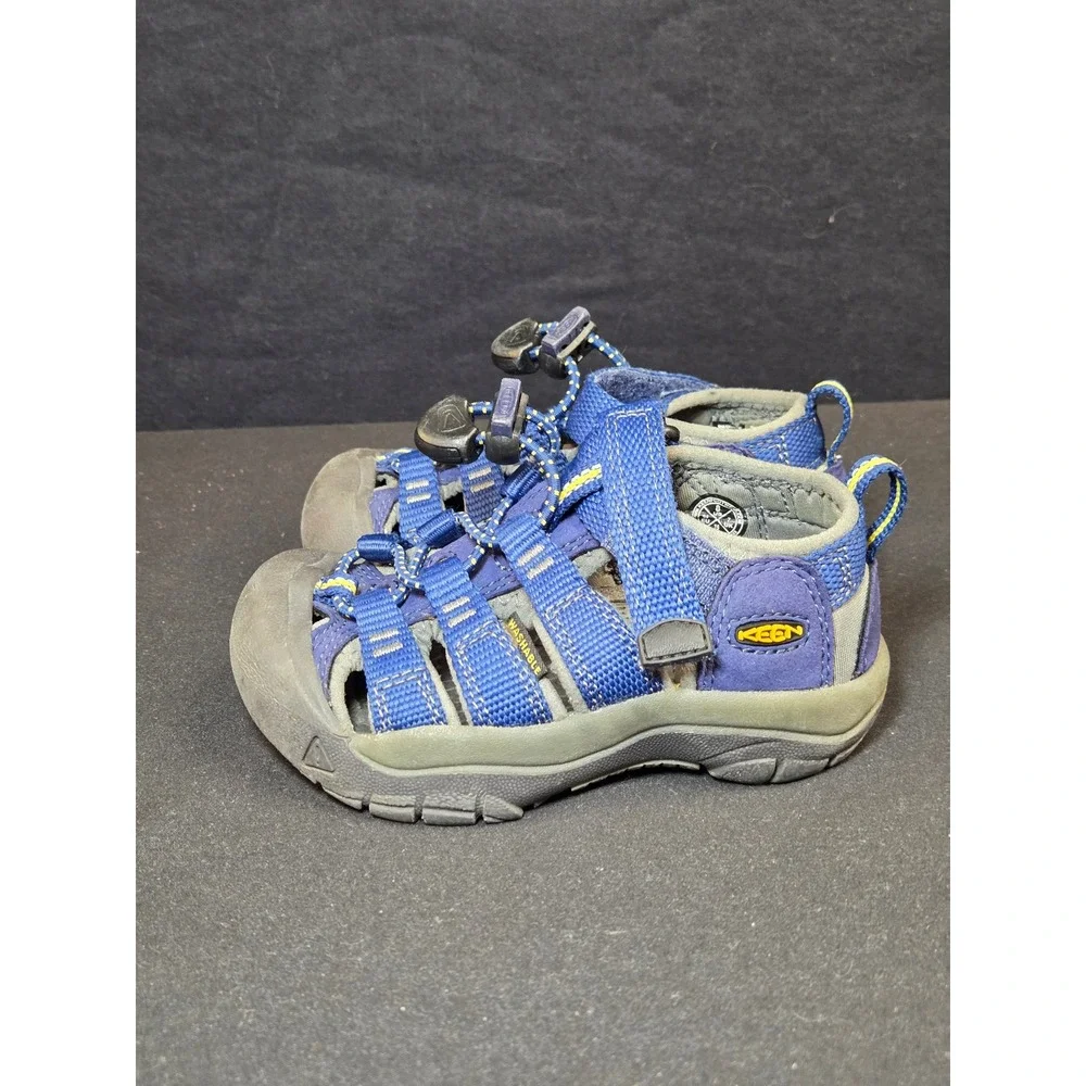 Keen Newport H2 Kids Blue Grey Outdoor Water Sandals Shoes 1009938 Size 8 US